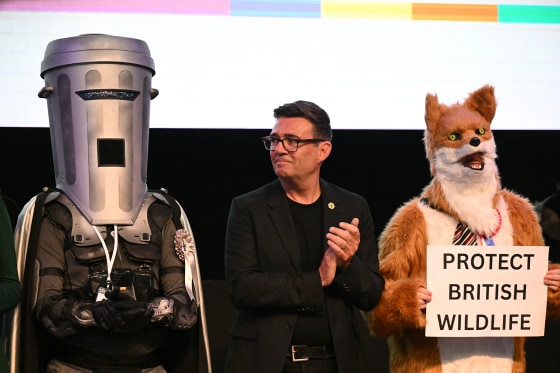 Count Binface in campaign gear