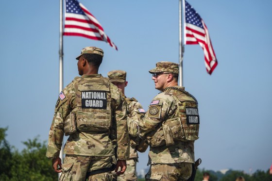 U.S. National Guard On National Mall