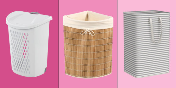 There are loads of laundry baskets and hampers to choose from made from a range of different materials.