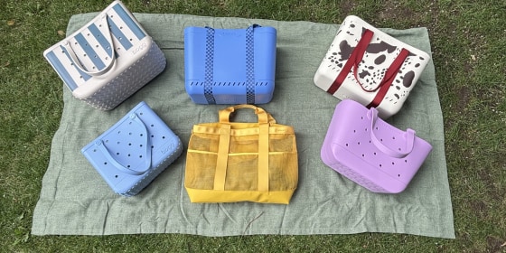 The Bogg Bag is available in small, medium and large sizes and is customizable with many accessories.