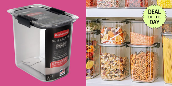Rubbermaid’s food storage containers are available in several sizes and in multiple sets.