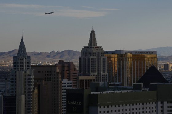 A view of Las Vegas' skyline.