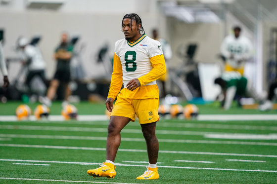 Green Bay Packers running back Josh Jacobs