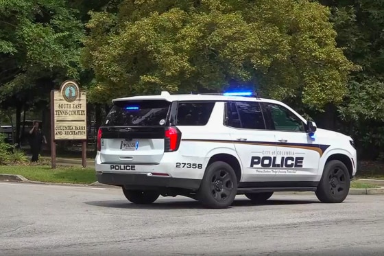 Law enforcement arrives.