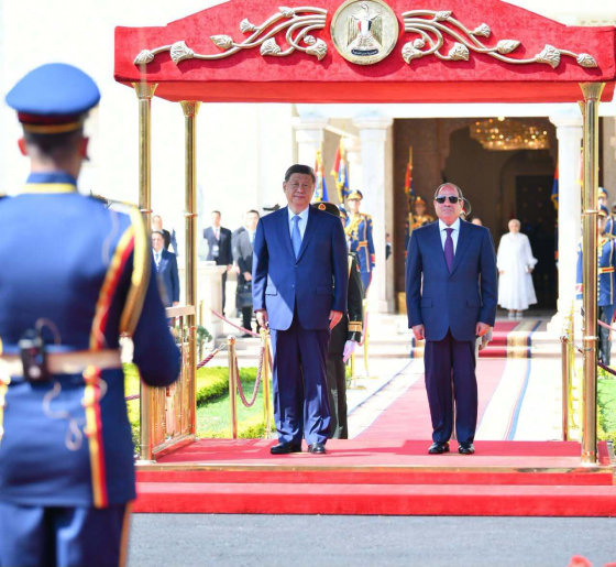 Egyptian President Fattah el-Sisi - Chinese President Xi Jinping meeting in Cairo