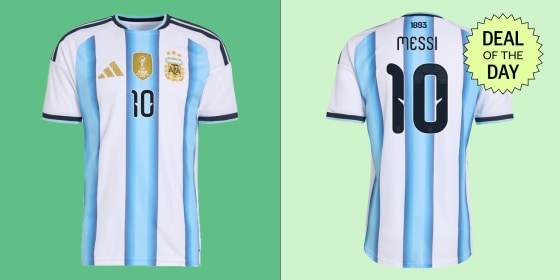 You can shop his coveted Argentina jersey on sale at Adidas, Finish Line and more.