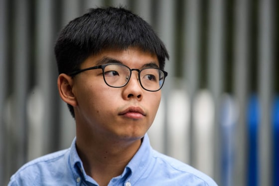 Pro-democracy activist Joshua Wong.