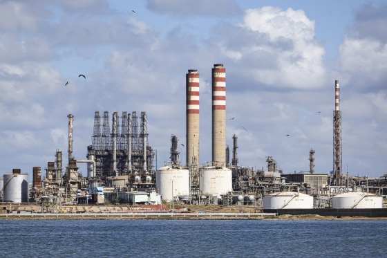 Punta Cardon oil refinery in Venezuela.