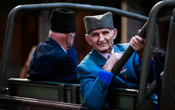 Parade participants take part in the Anzac Day Parade at Martin Place on April 25 in Sydney, Australia. Veterans, dignitaries and members of the public today marked ANZAC (Australia New Zealand Army Corps) Day, when First World War troops landed on the Gallipoli Peninsula, Turkey in 1915, commemorating the event with ceremonies of remembrance for those who fought and died in all wars.