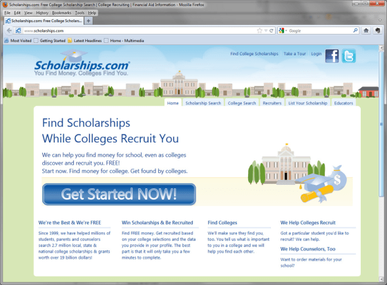 Scholarship.com is a free online scholarship resource.