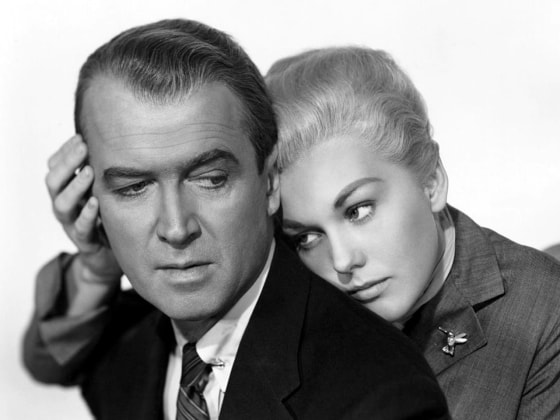Jimmy Stewart and Kim Novak starred in