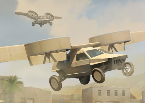 Lockheed Martin's design for DARPA's Transformer TX program to develop a battle-ready flying car has advanced to the prototype development stage. AAI Corporation's design has advanced as well. Ground and air demonstrations could begin by 2015.