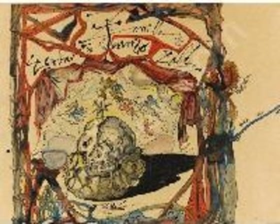 This image provided by the New York Police Department shows a 1949 Salvador Dali painting called "Cartel des Don Juan Tenorio."