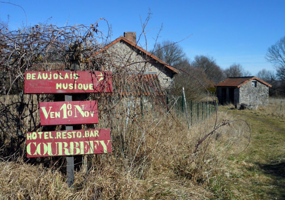 In this photo taken Tuesday Feb. 28, 2012, the French village of Saint Nicolas Courbefy, in Limousin, a region in central France, is seen for sale. The entire hamlet carried an asking price of just euro 300,000 ($440,000), the cost of a studio apartment in Paris. (AP Photo/Sarah DiLorenzo)