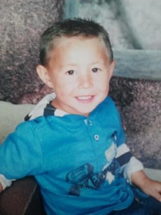 This image provided by the New Mexico State Police shows 4 year old Samuel Jones in an undated photo. The Carlsbad Police Department and New Mexico State Police are issuing the following Amber Alert in New Mexico Sunday March 4, 2012 based on information that the child may have been abducted by a non-family member. Police say the child was last seen about 6:30 p.m. in Carlsbad, and a boy matching his description was seen walking a white bald man wearing a red shirt, who is not a family member. (AP Photo/New Mexico State Police)