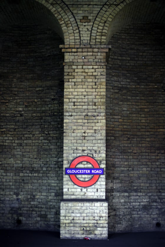 LONDON, ENGLAND - FEBRUARY 28: A general view of the Gloucester Road Underground sign on February 28, 2012 in London, England. London's underground rail system, commonly called the tube, is the oldest of its kind in the world dating back to 1890. It carries approximately a quarter of a million people around its network every day along its 249 miles of track and 270 stations. The network has undergone several years of upgrade work and refurbishment in preparation for the Olympic Games which take place this summer. During this time the tube is expected to carry millions of visitors to and from the Olympic Parks. (Photo by Dan Kitwood/Getty Images)