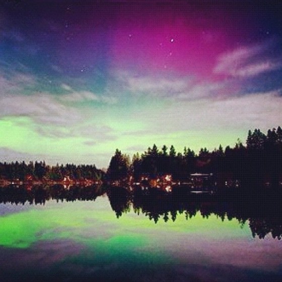 Jonathan Icasas snapped this picture of the northern lights at Beaver Lake Park in Redmond, Wash., at about 12:50 a.m. March 9, and posted it via Instagram. Icasas used a Canon EOS-1Ds Mark II with a Canon 24-105L lens. Rough exposure settings were 1 minute at around ISO 500. For more of Icasas' work, check out JIcasasPhotography.com.