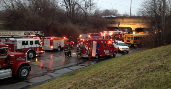 At least one person died March 12, 2012 in a school bus accident on the city's Southeastside.The accident occurred in the 900 block of South Emerson Avenue near English Avenue. Emerson is blocked at this hour.