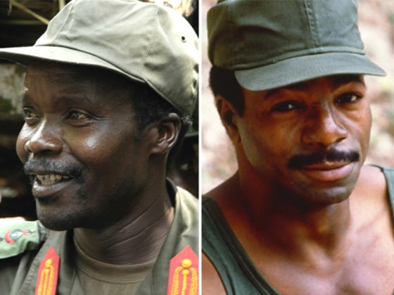CONGO - JULY 31. 2006: Joseph Kony, leader of the Lords Resistance Army, which has been fighting a twenty years war against the Ugandan Government, smiles as he hosts a delegation of Ugandan community representatives at a base camp near his headquarters in the Congolese Garamba National Park on July 31, 2006 in Congo. (Photo by Adam Pletts/Getty Images) Predator is a 1987 American science fiction action film directed by John McTiernan, starring Arnold Schwarzenegger, Carl Weathers, Jesse Ventura, and Kevin Peter Hall.