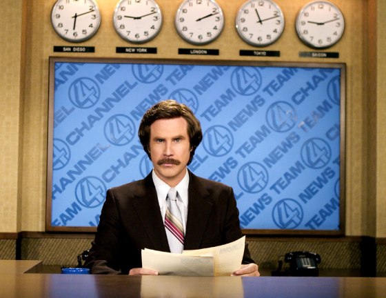 Will Ferrell as Ron Burgundy in