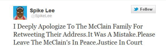 Tweet from 9:30 p.m. ET on Wednesday.