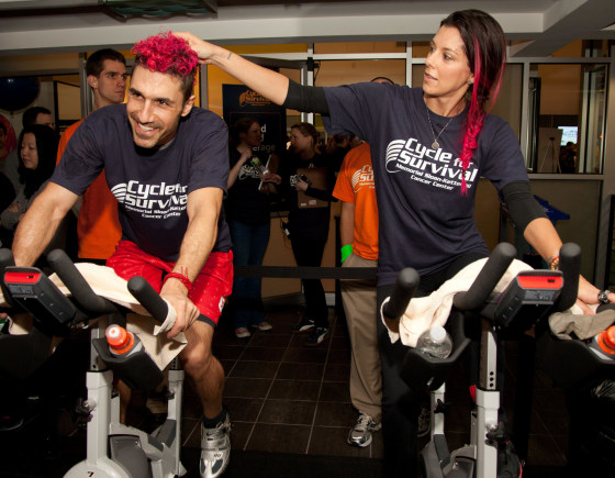 Ethan Zohn and girlfriend, Jenna Morasca, support each other through the cycle.