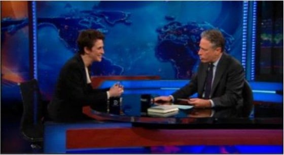 Rachel Maddow sits down with Jon Stewart to discuss her recent book.