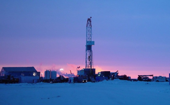 Scientists have been studying methane hydrates for years, including this drill used to estimate how much there might be under the Arctic permafrost.