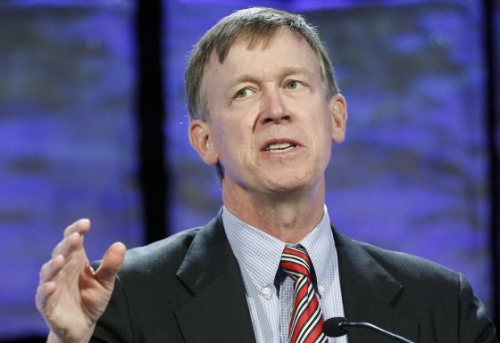 \"Don't break out the Cheetos or gold fish too quickly,\" Colorado Gov. John Hickenlooper (D) said after the marijuana initiative was passed in the state Tuesday.