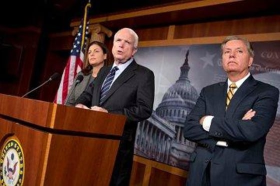 How Republican Sens. Kelly Ayotte, John McCain, and Lindsey Graham spent their afternoon