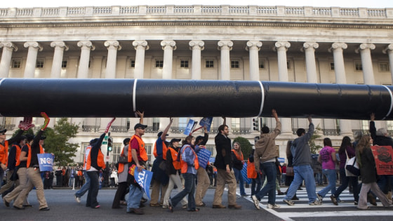 A long protest against a pipeline through Nebraska appears to have been resolved.