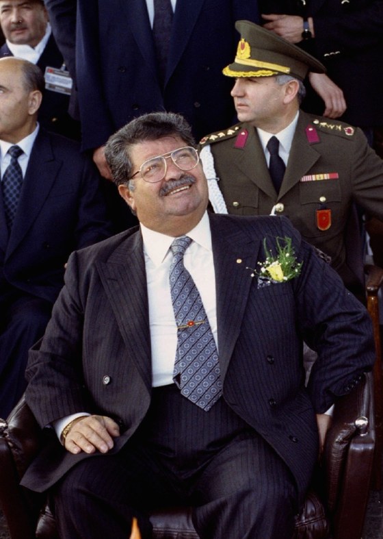 Turkish President Turgut Ozal, seen here in January 1993, died of heart failure in 1993. Recent tests on his exhumed body revealed evidence of poisoning, a newspaper reported Monday.