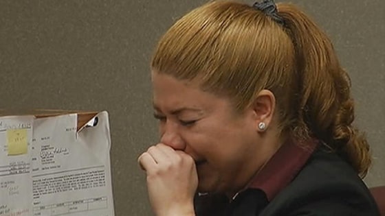 Janepsy Mesa Carballo gave emotional testimony on the stand at her trial Monday.