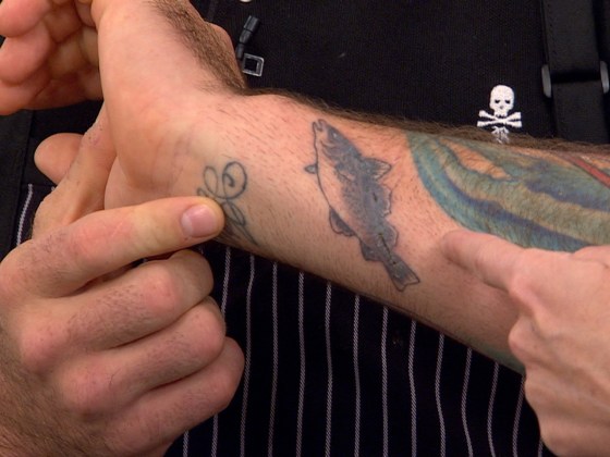 Chuck Hughes' latest tattoo.