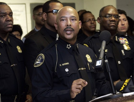 Police Chief Ralph Godbee, pictured on Jan. 6, has resigned from the Detroit Police Department amid claims of an affair with an officer.