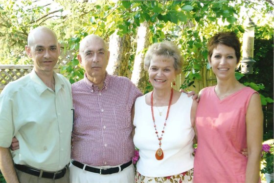 Pat Shoop, center, received a fecal transplant to treat a life-threatening Clostridium difficile infection. The 75-year-old Minneapolis teacher was transplanted with stool from her husband, Bob, left, in a procedure that a new review shows is effective in 92 percent of cases. The couple's children are Doug Shoop, far left, and Teri Quamme, far right.