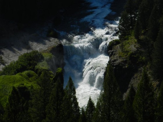 Lower Mesa Falls on Henry's Fork of the Snake River, Idaho