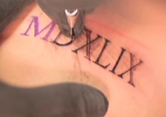 One of the passengers of flight 1549 gets the number as a tattoo.