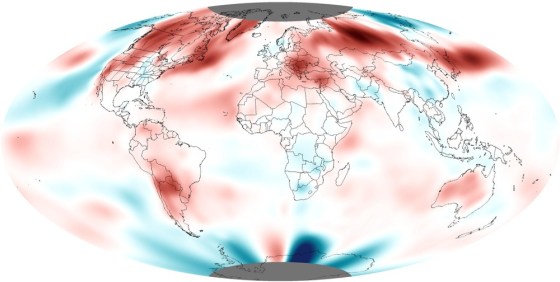 NOAA scientists say the globally-averaged temperature last month, tied with the September record high set in 2005.