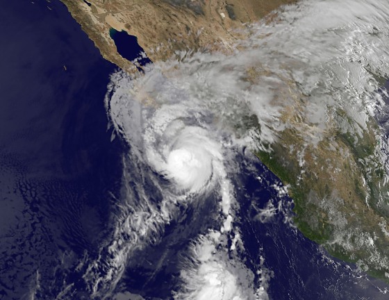This satellite-based image shows Hurricane Paul early Tuesday.