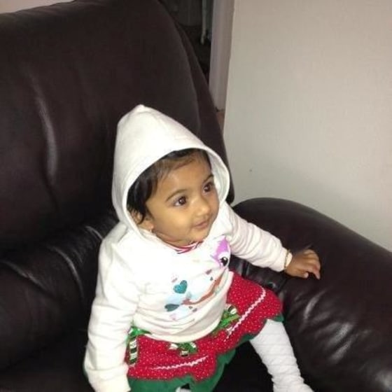 Police say 10-month-old Saavni Venna was abducted from her apartment complex sometime between 8 a.m. and 1 p.m. on Monday.