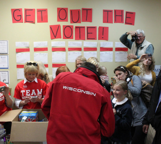 Paul Ryan stopped by the Hudson, Wis. Victory Center on Tuesday.
