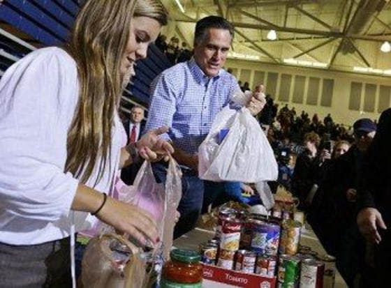 Romney at an Ohio photo-op yesterday.