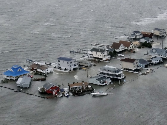 Superstorm Sandy made landfall Monday evening on a destructive and deadly path across the Northeast.