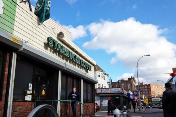 A steady drip of customers made their pilgrimage to a Starbucks a in the Flatbush area of Brooklyn on Wednesday morning.