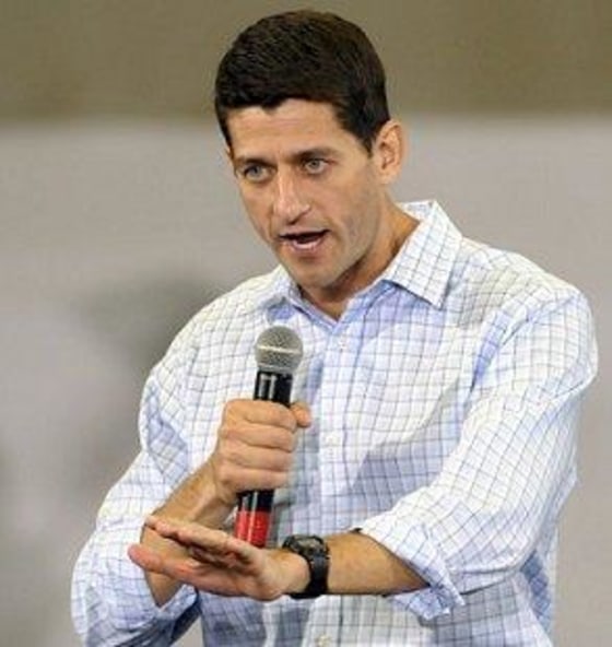 Paul Ryan in North Carolina yesterday.