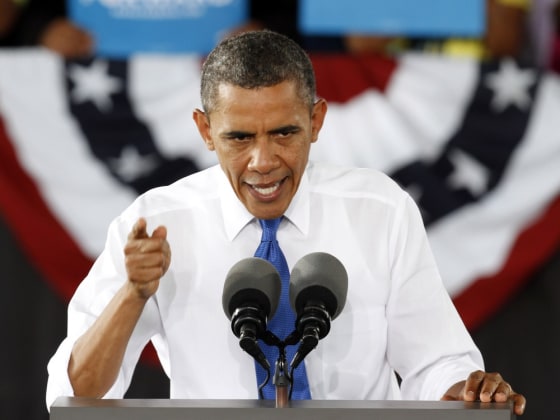 President Barack Obama gestures during a rally in Virginia Beach, Va., Thursday, Sept. 27, 2012.