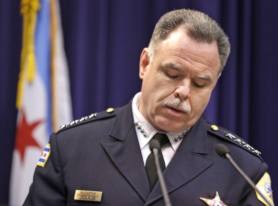 Chicago Police Superintendent Garry McCarthy announced a 42 percent drop in murders in the first quarter of 2013.