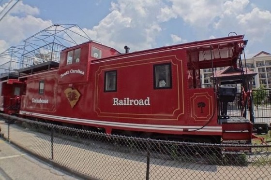 Prime real estate: A row of 22 cabooses, coined