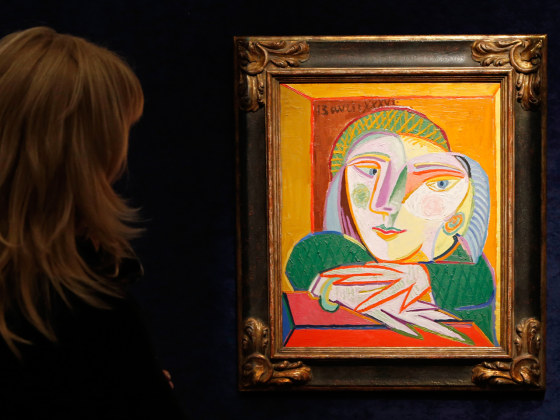 Picasso portrait of mistress bought for $41.5 million at auction